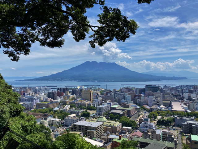 鹿児島城_城山からの眺め01