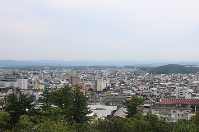 伊賀上野城 天守からの眺め.