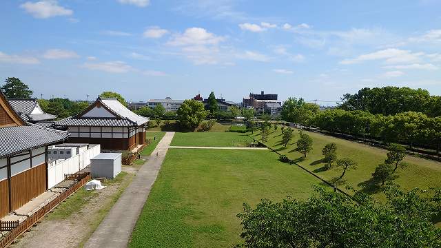 佐賀城 天守台からの眺め01