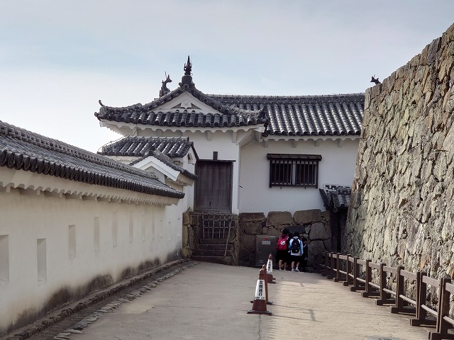 姫路城 太鼓櫓と太鼓櫓北方土塀