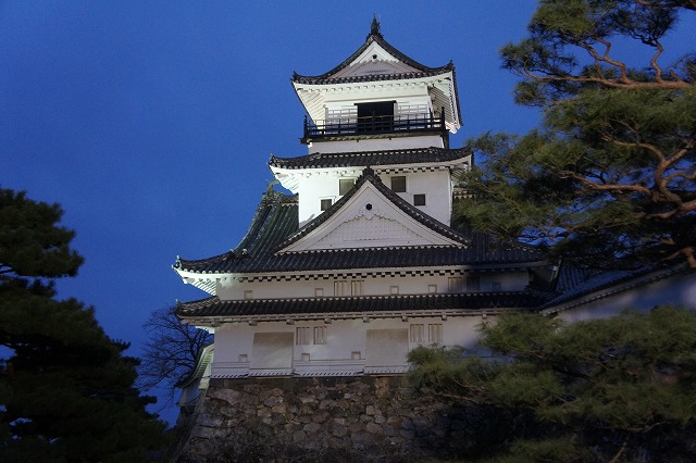 高知城の夜景