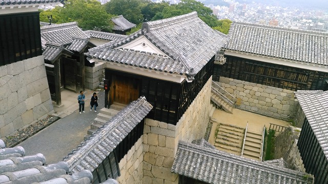 松山城 天守曲輪内の構造