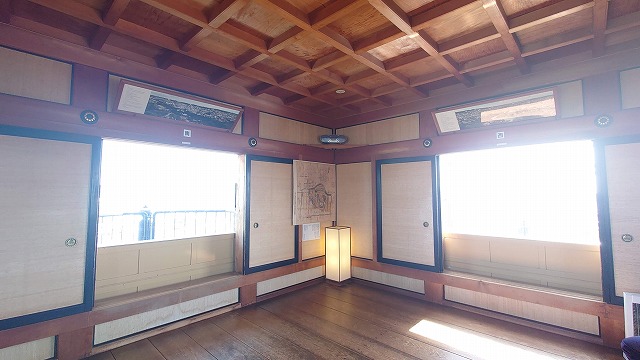 掛川城 天守最上階の部屋