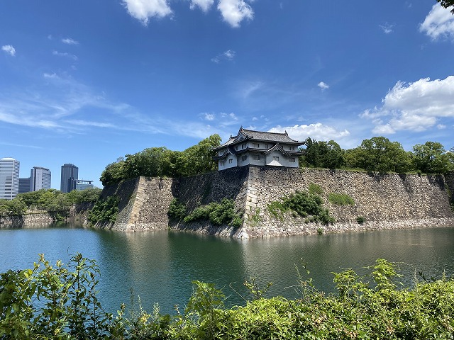 大阪城 西外堀と乾櫓
