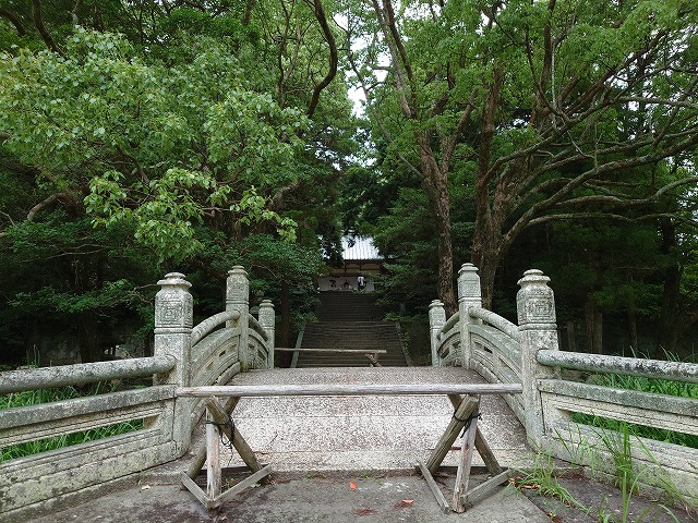 萩城 万歳橋と志都岐山神社