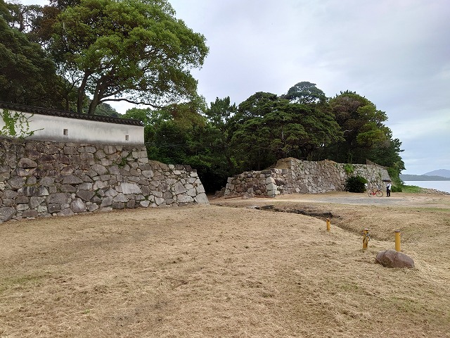 萩城 潮入門跡(浜側から見た)