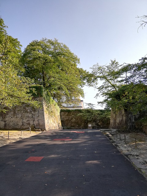 鶴ヶ城(会津若松城) 椿坂からの眺め
