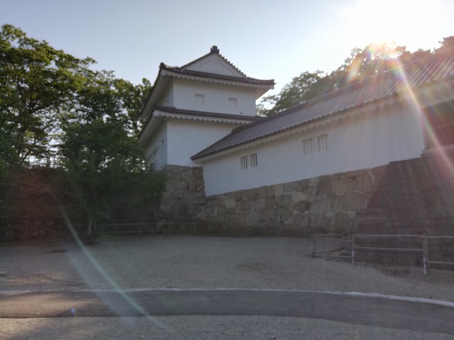 会津若松城 干飯櫓（本丸内部からの眺め）
