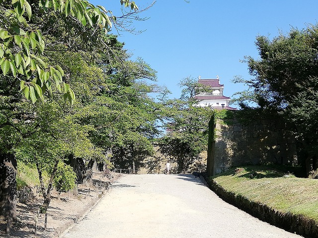 鶴ヶ城(会津若松城) 干飯櫓(西出丸から見た眺め