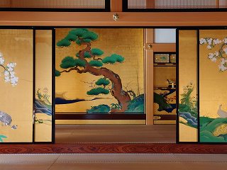 名古屋城_本丸御殿、表書院の松の襖