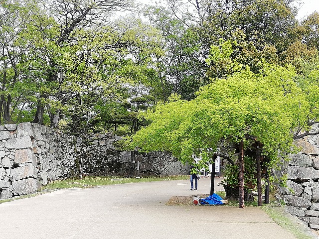 広島城 本丸中御門跡