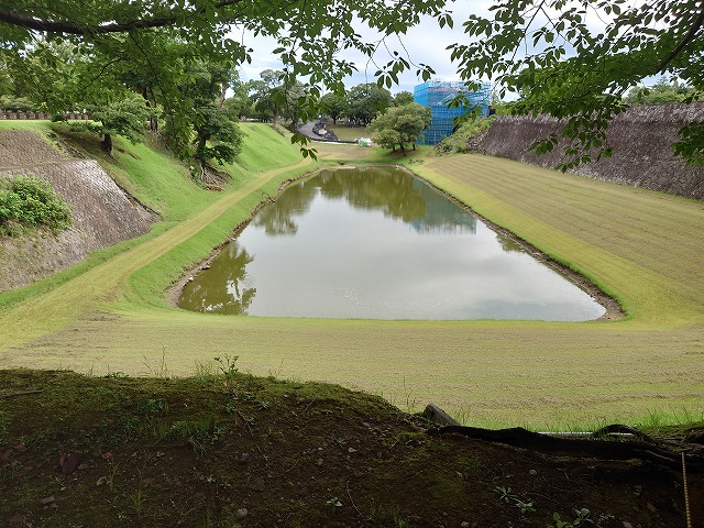 熊本城 水堀(二の丸と西出丸の間)