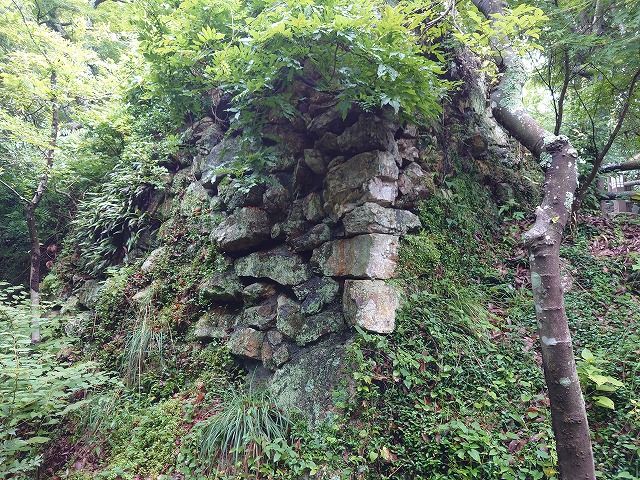 岐阜城 本丸の石垣