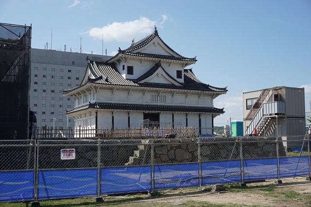福山城 伏見櫓(本丸内部から見た)