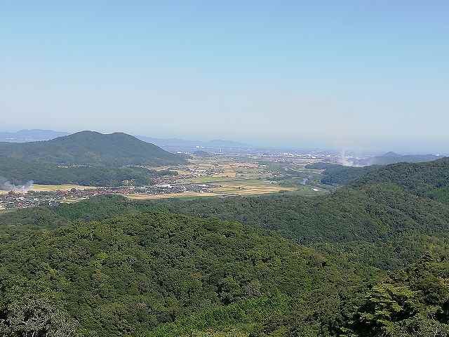 月山富田城 二の丸からの眺め2