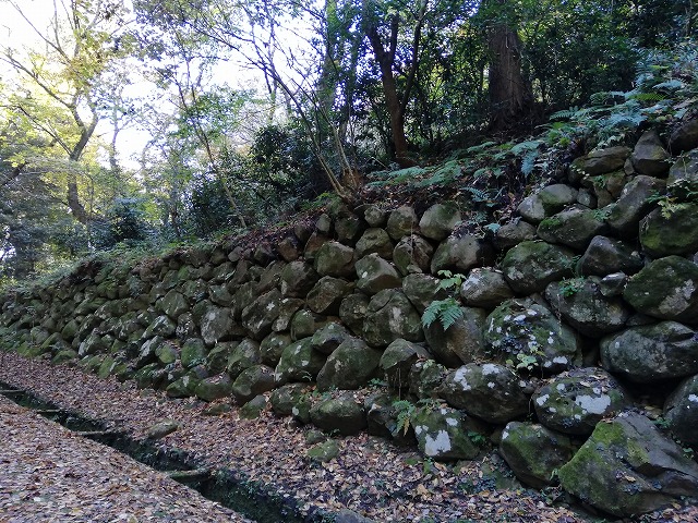 仙台城 沢門付近の石垣