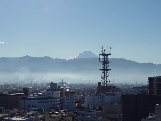 甲府城 天守台から見た富士山
