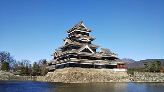 松本城 大天守、辰巳附櫓と月見櫓