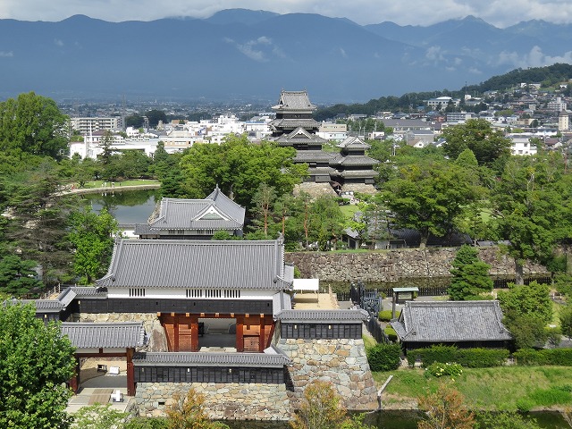 松本城と松本の街