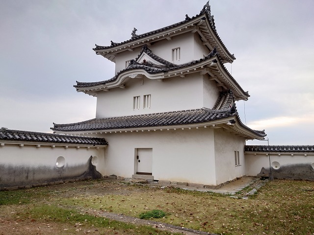 明石城 坤櫓(本丸内側から見た)