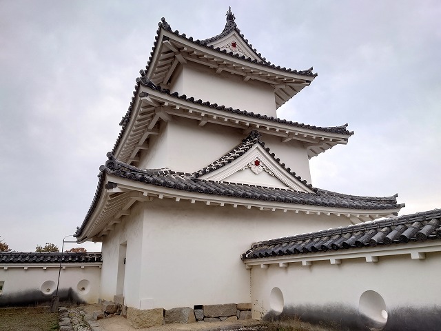 明石城 巽櫓(本丸内側から見た)