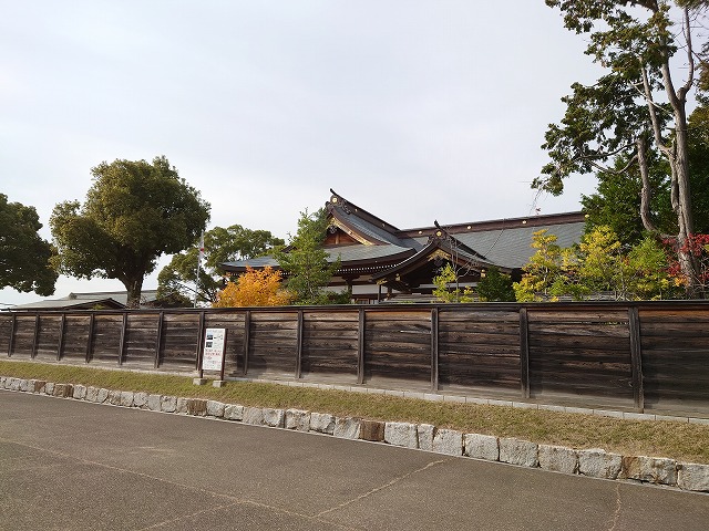 赤穂城 大石神社(三ノ丸虎口付近から見た)