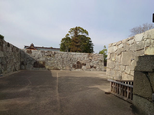 赤穂城 大手門の虎口石垣