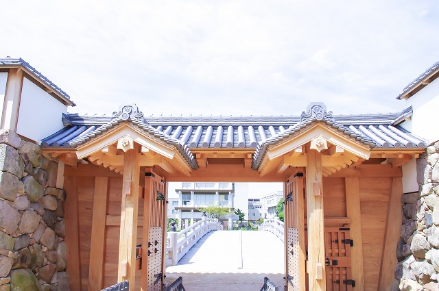鳥取城 中の御門(三の丸内側から見た)