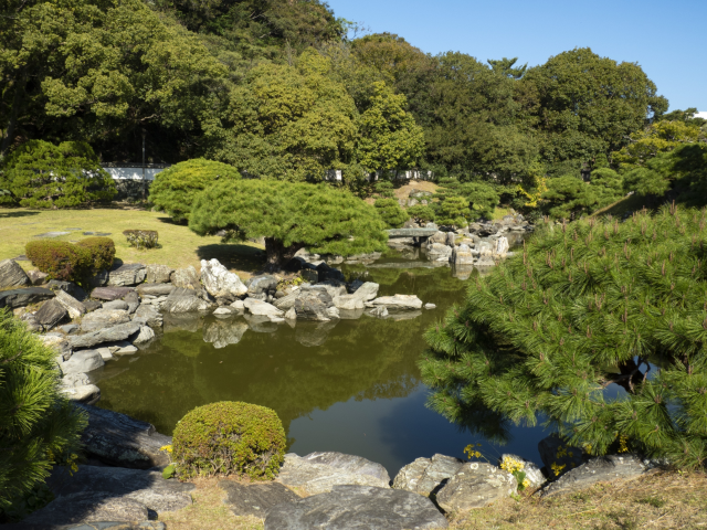徳島城_旧表御殿庭園_01