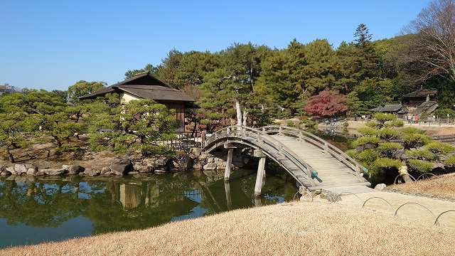 岡山城_後楽園_沢の池、島茶屋07