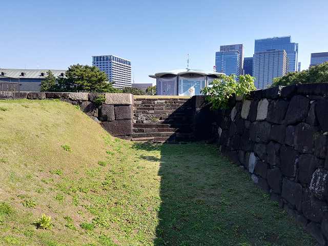 江戸城 天守台内の石段