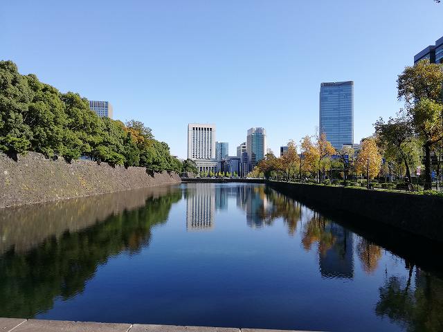江戸城 凱旋濠(桜田橋からの眺め)