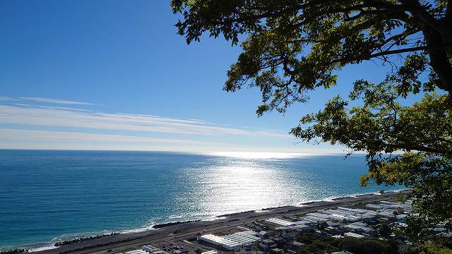 駿府城_久能山東照宮から見た駿河湾01