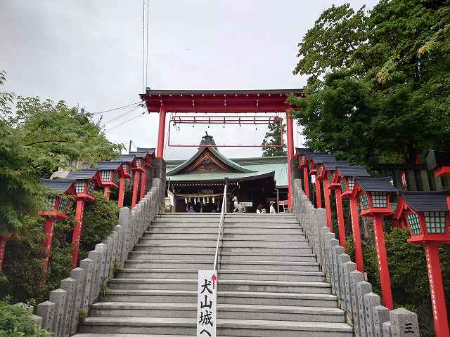 犬山城 三光神社石段